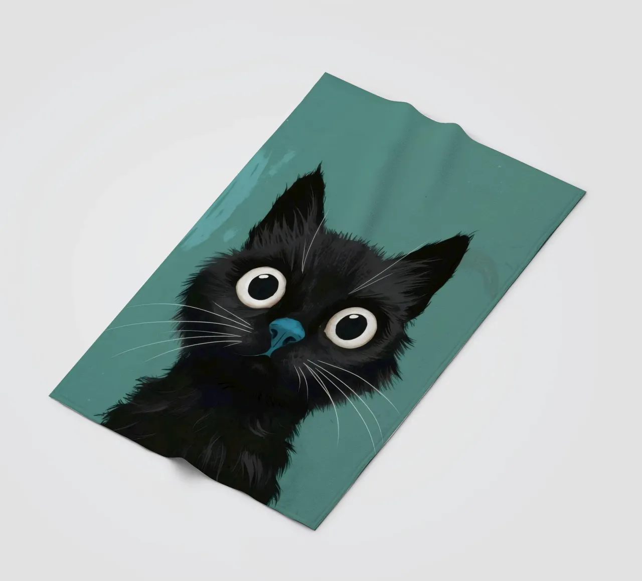 Sguardo felino pieno d'anima coperta in pile da Solace Light