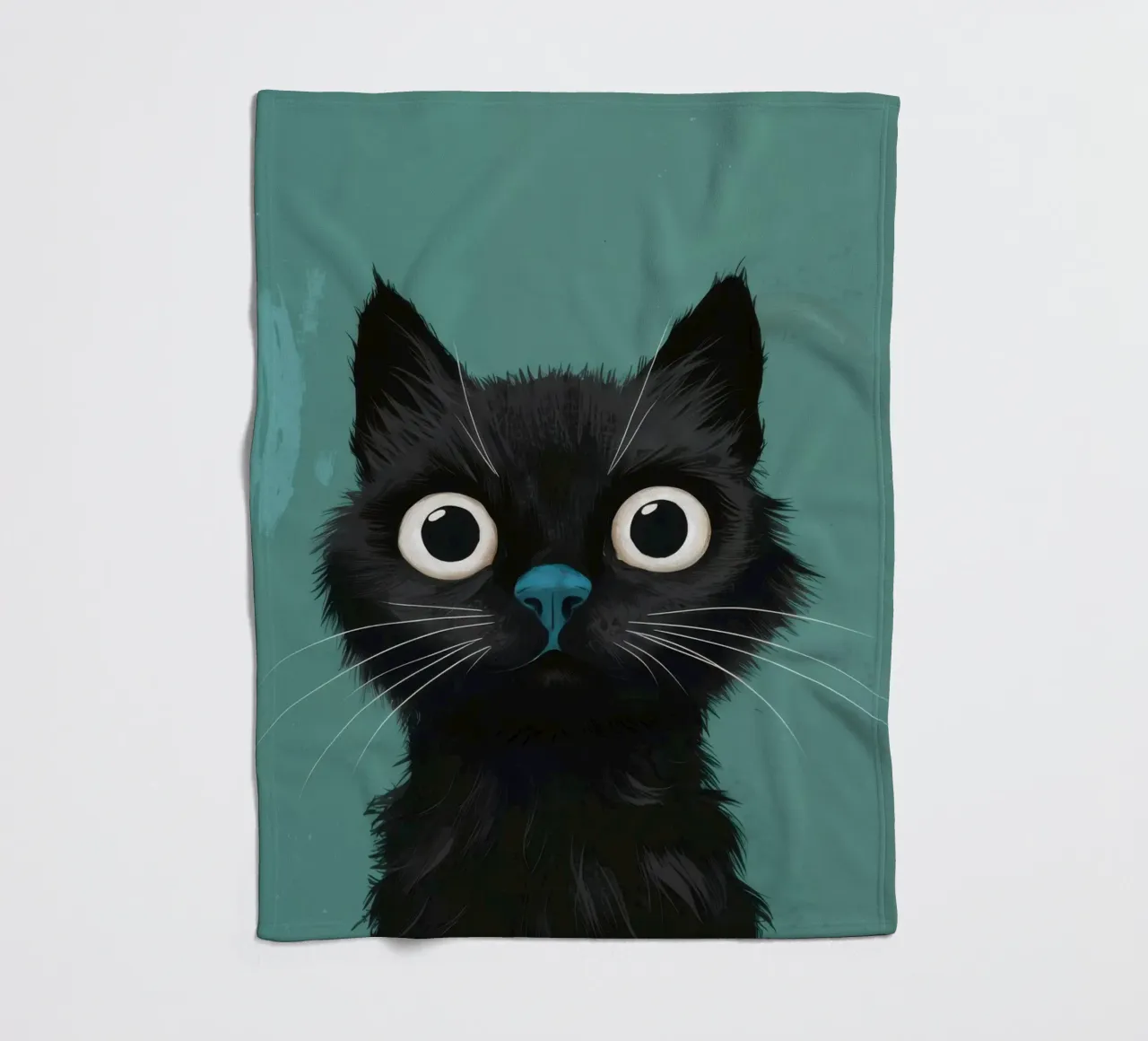 Sguardo felino pieno d'anima coperta in pile da Solace Light