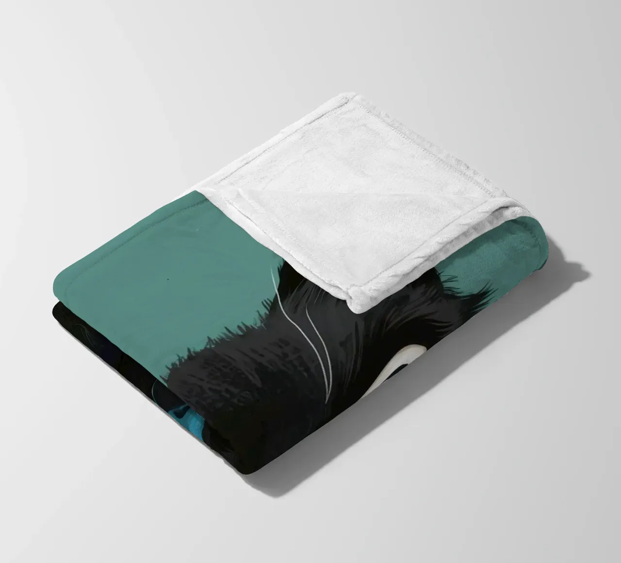 Sguardo felino pieno d'anima coperta in pile da Solace Light