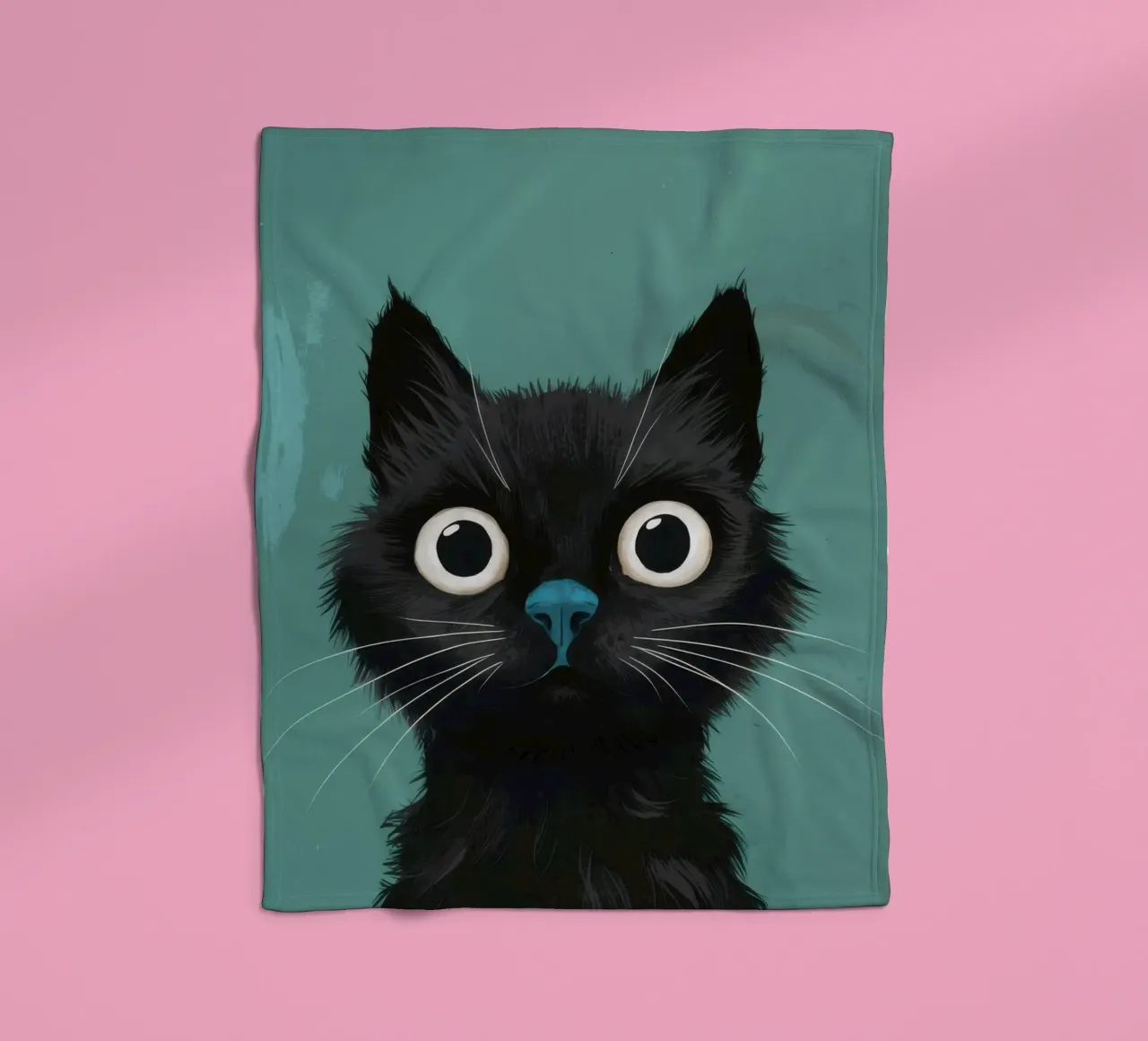 Sguardo felino pieno d'anima coperta in pile da Solace Light