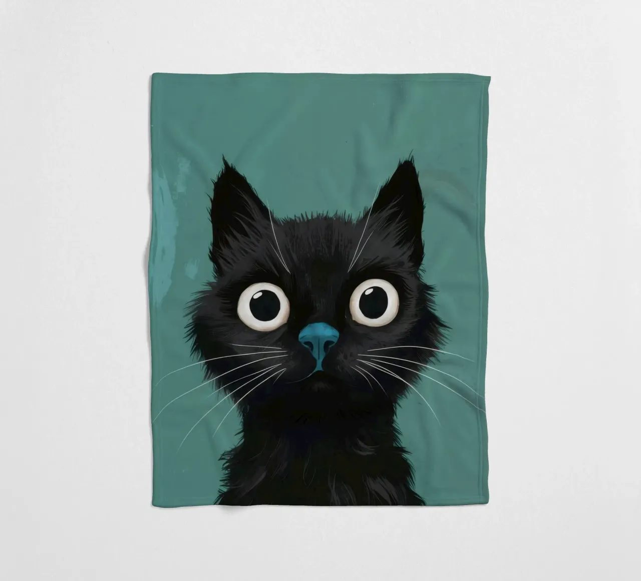 Sguardo felino pieno d'anima coperta in pile da Solace Light