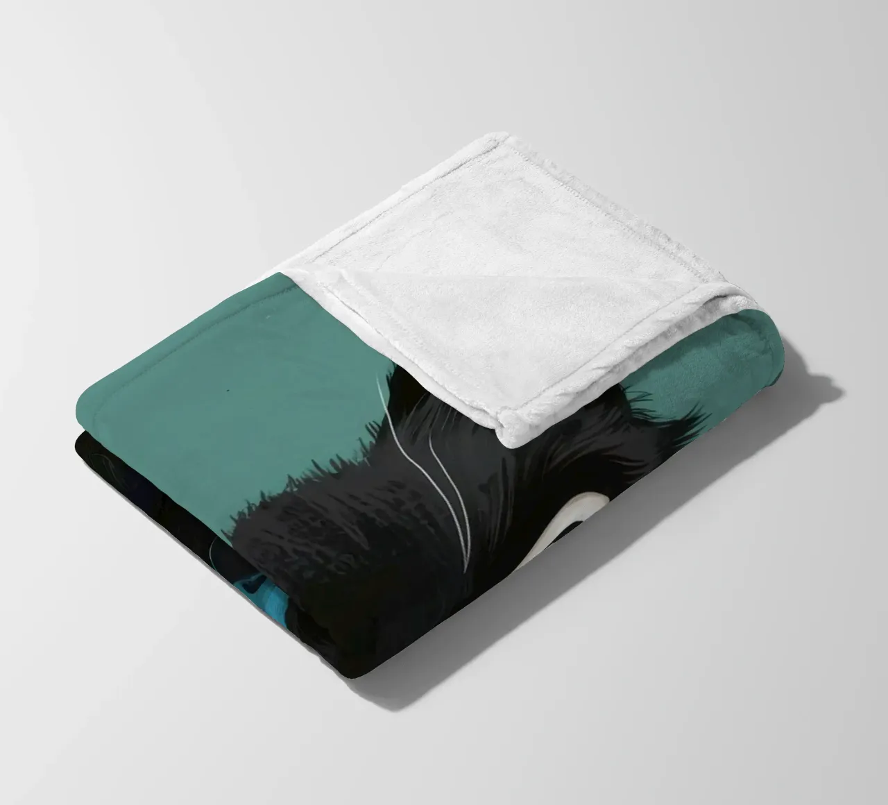 Sguardo felino pieno d'anima coperta in pile da Solace Light