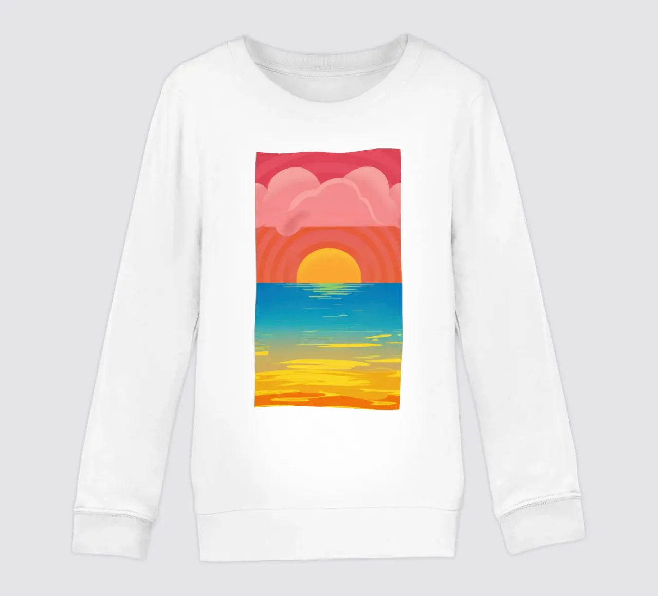 Tramonto oceanico pastello felpa bambino da Sun Riser