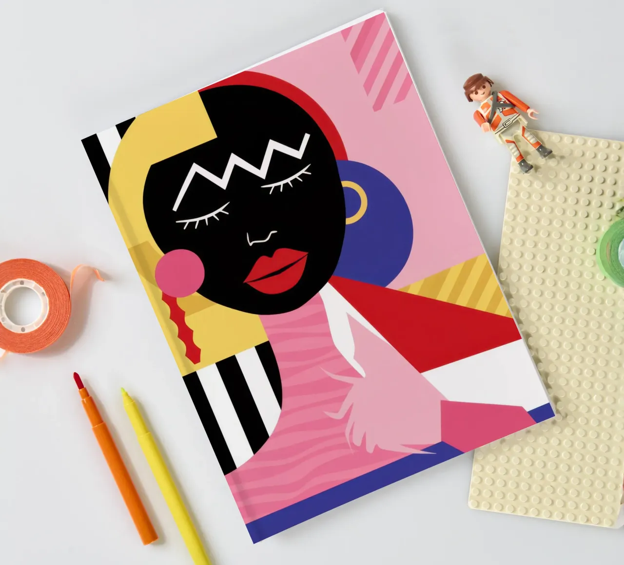 Poised In Patterns notebook by Solace Light