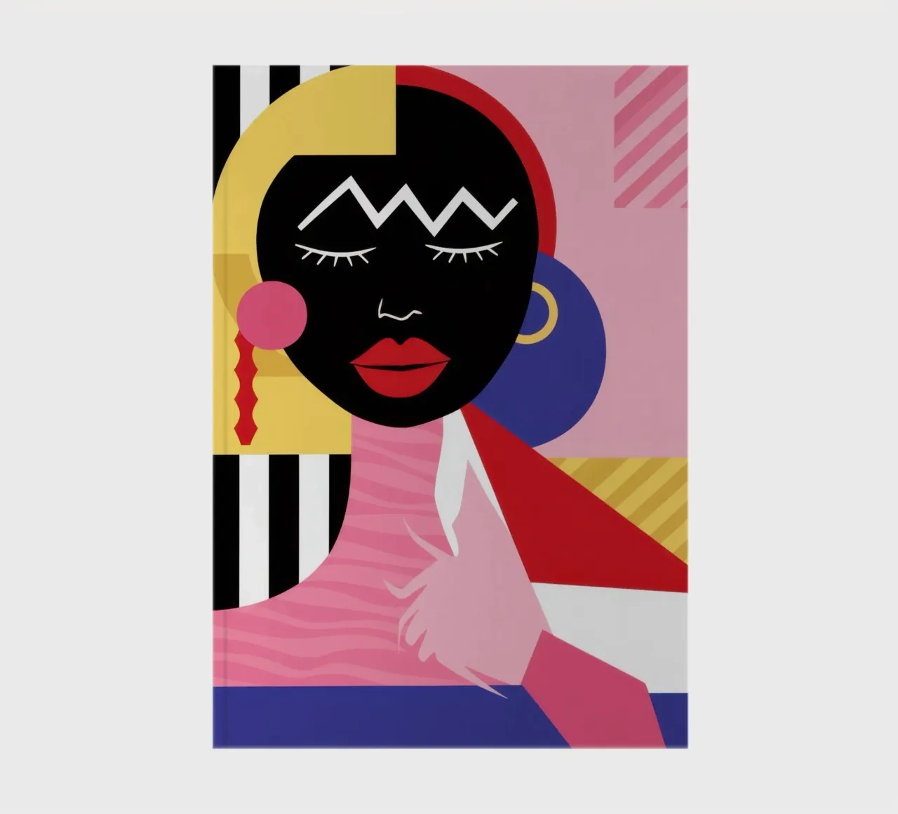 Poised In Patterns notebook by Solace Light