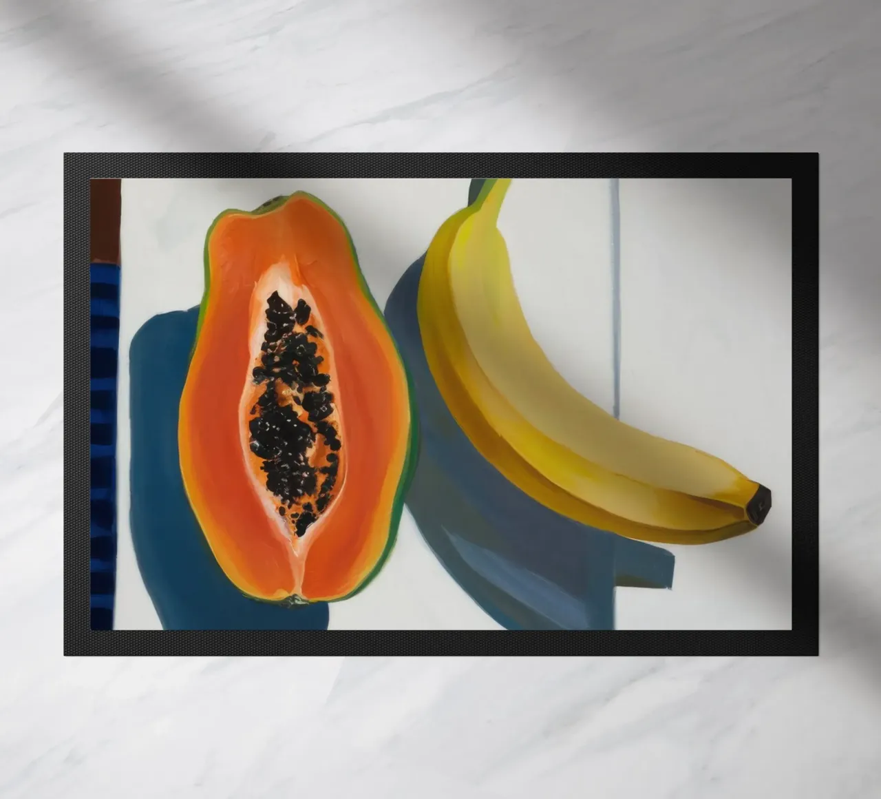 Natura morta di frutta illuminata dal sole zerbino da Sun Riser