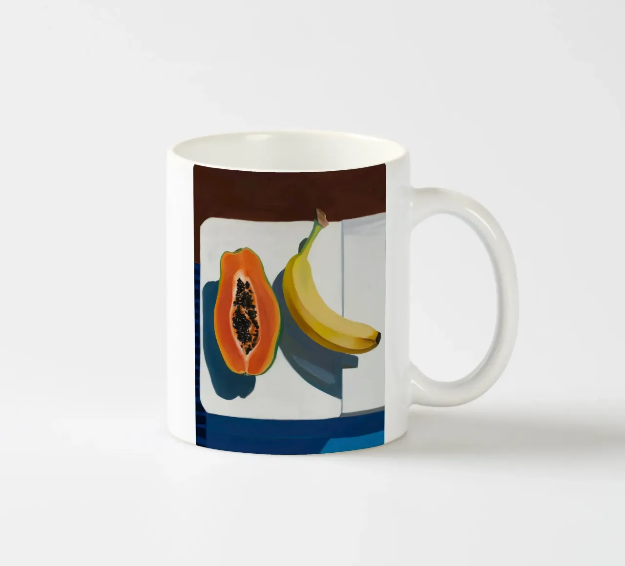Natura morta di frutta illuminata dal sole tazza in ceramica da Sun Riser
