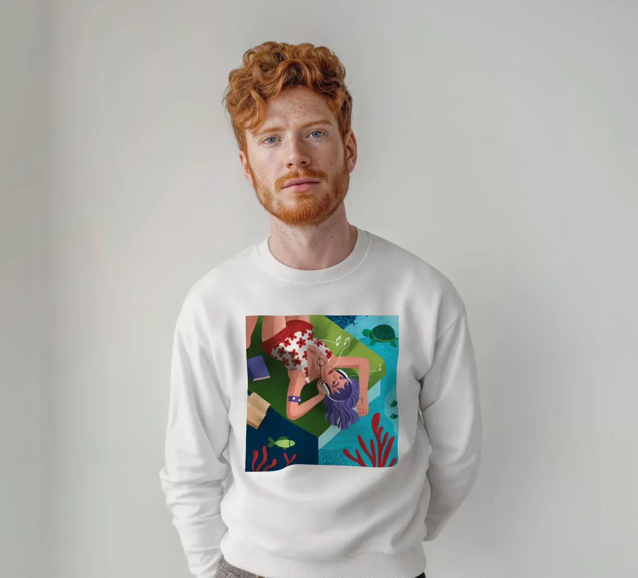 Sogni di sirena subacquea felpa da Solace Light