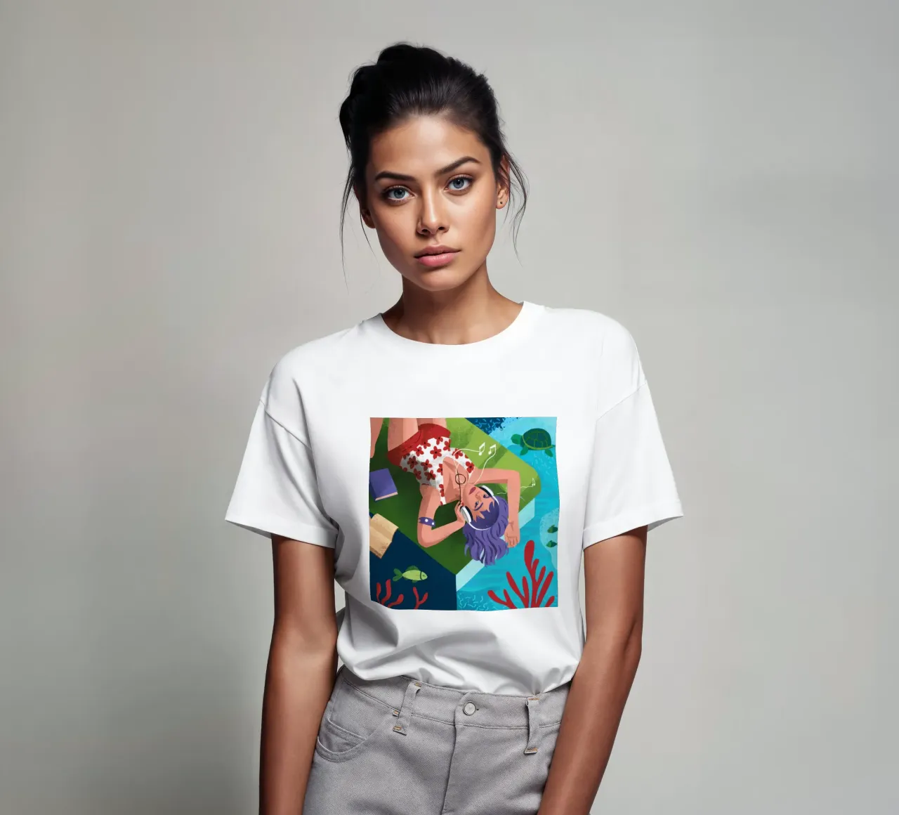 Sogni di sirena subacquea t-shirt da Solace Light