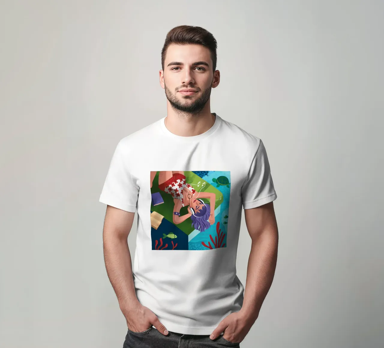 Sogni di sirena subacquea t-shirt da Solace Light