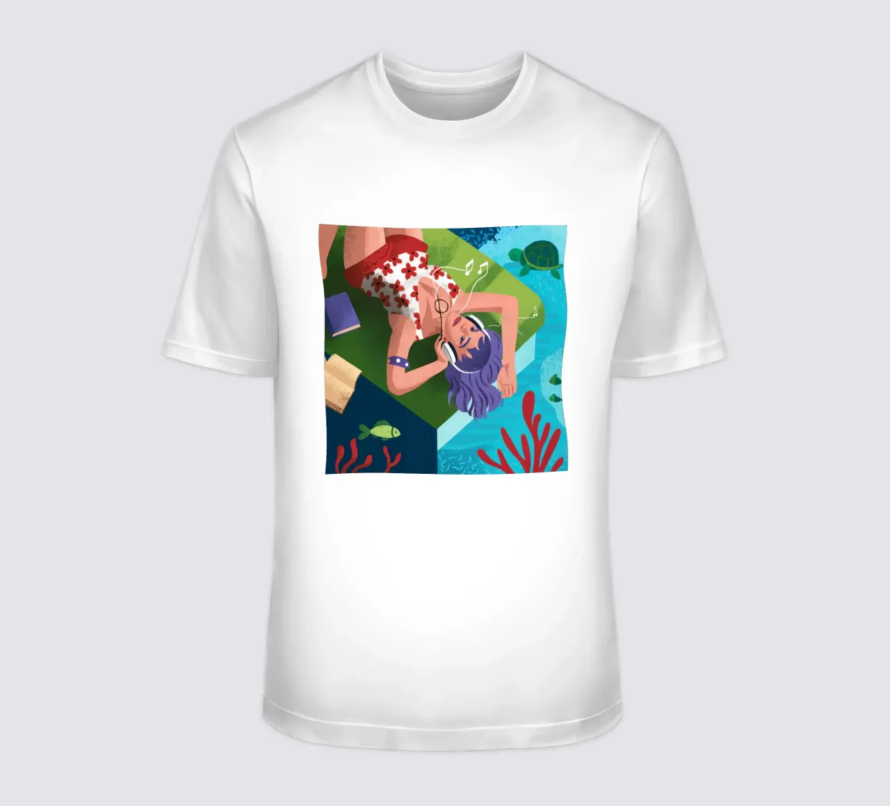 Sogni di sirena subacquea t-shirt da Solace Light