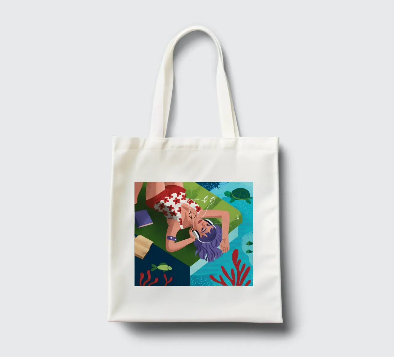 Sogni di sirena subacquea borsa in juta da Solace Light