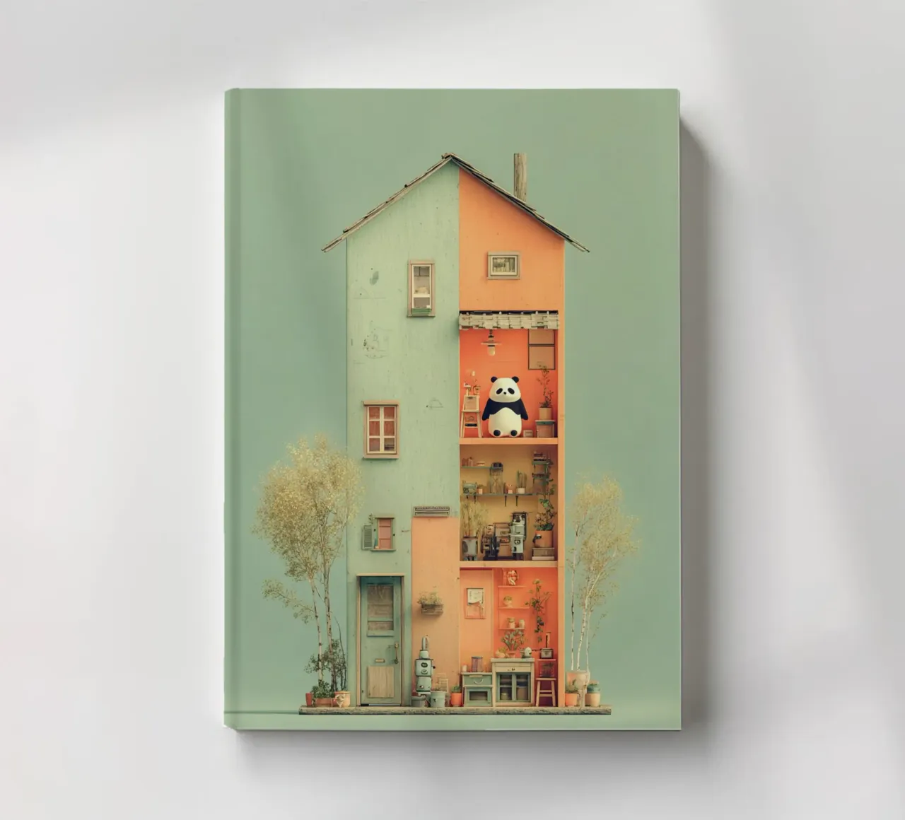 Panda's Tiny Home carnet de notes de wonderfolk