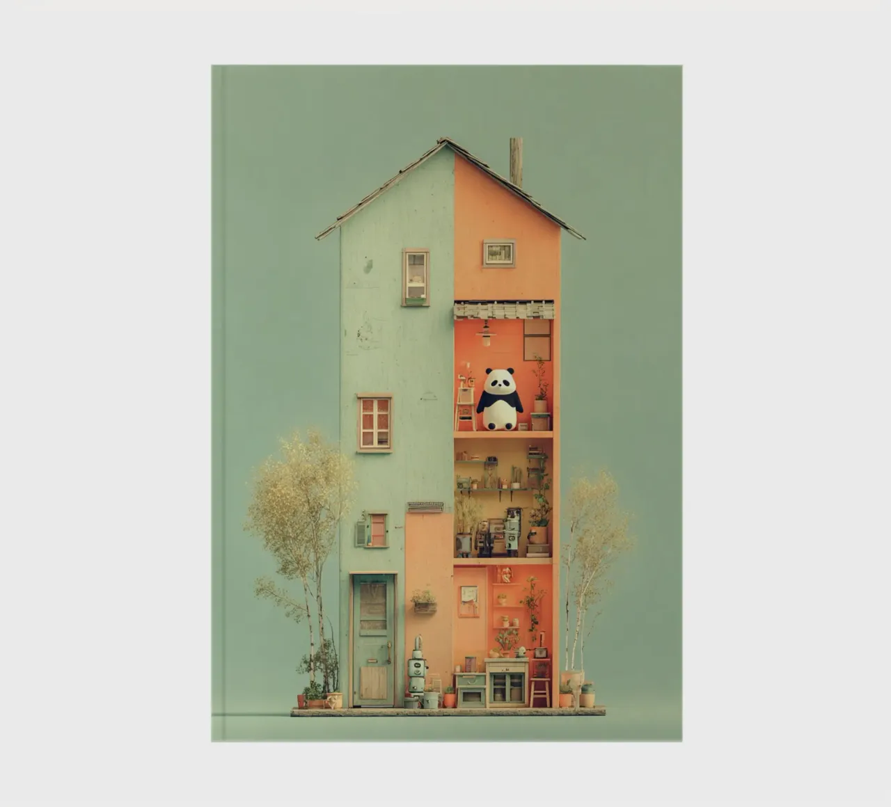 Panda's Tiny Home carnet de notes de wonderfolk
