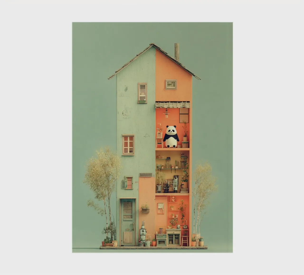 Panda's Tiny Home carnet de notes de wonderfolk