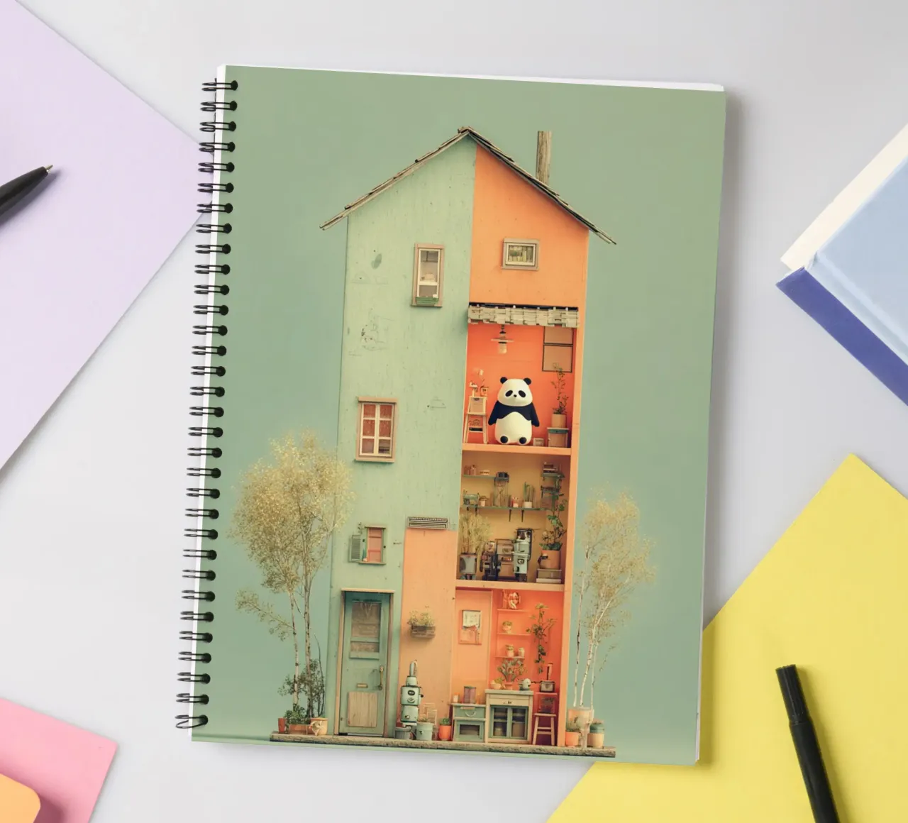 Panda's Tiny Home Ringbuch von wonderfolk