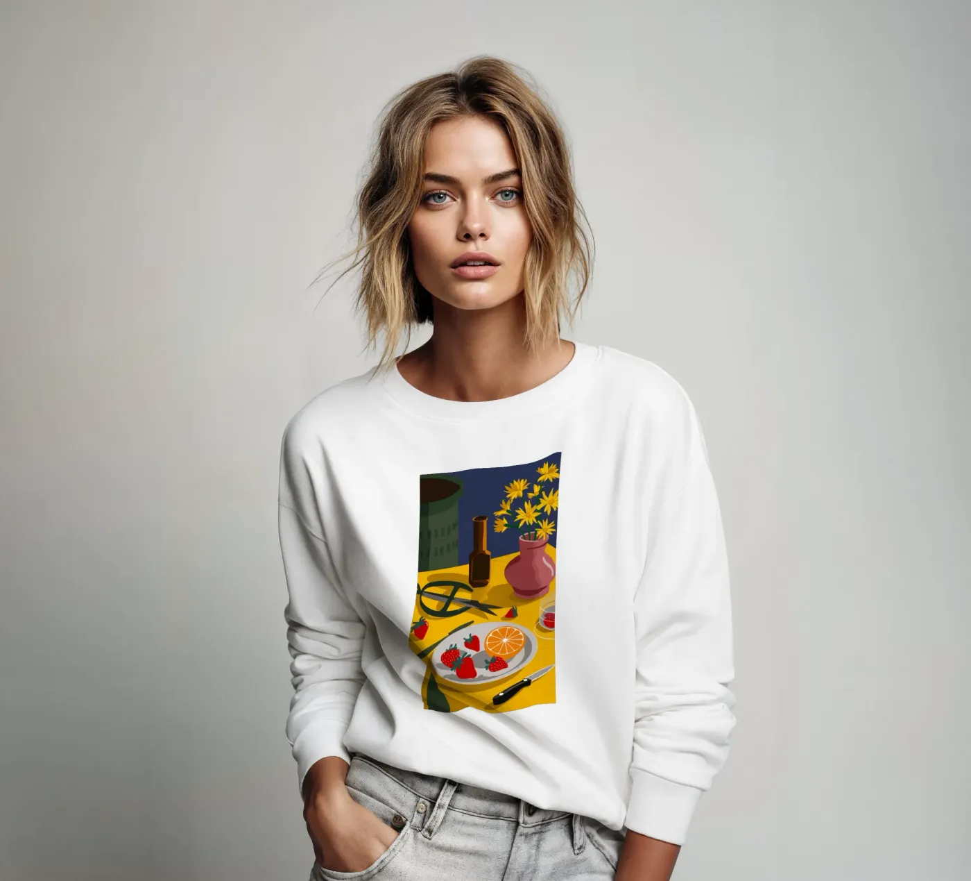Désordre artistique sur la table sweat de Sun Riser