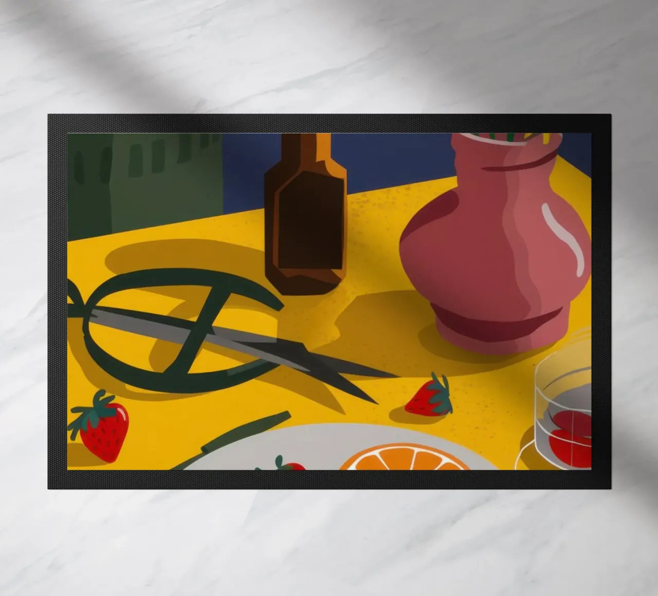 Artistic Table Clutter doormat by Sun Riser