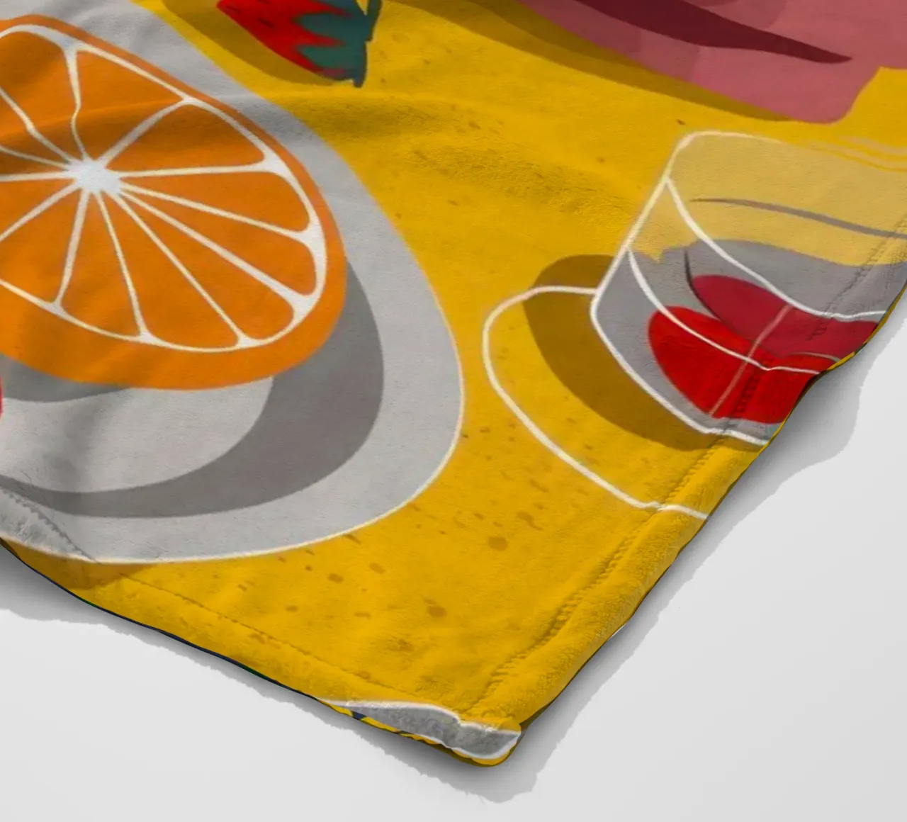 Artistieke tafelrommel fleecedeken van Sun Riser