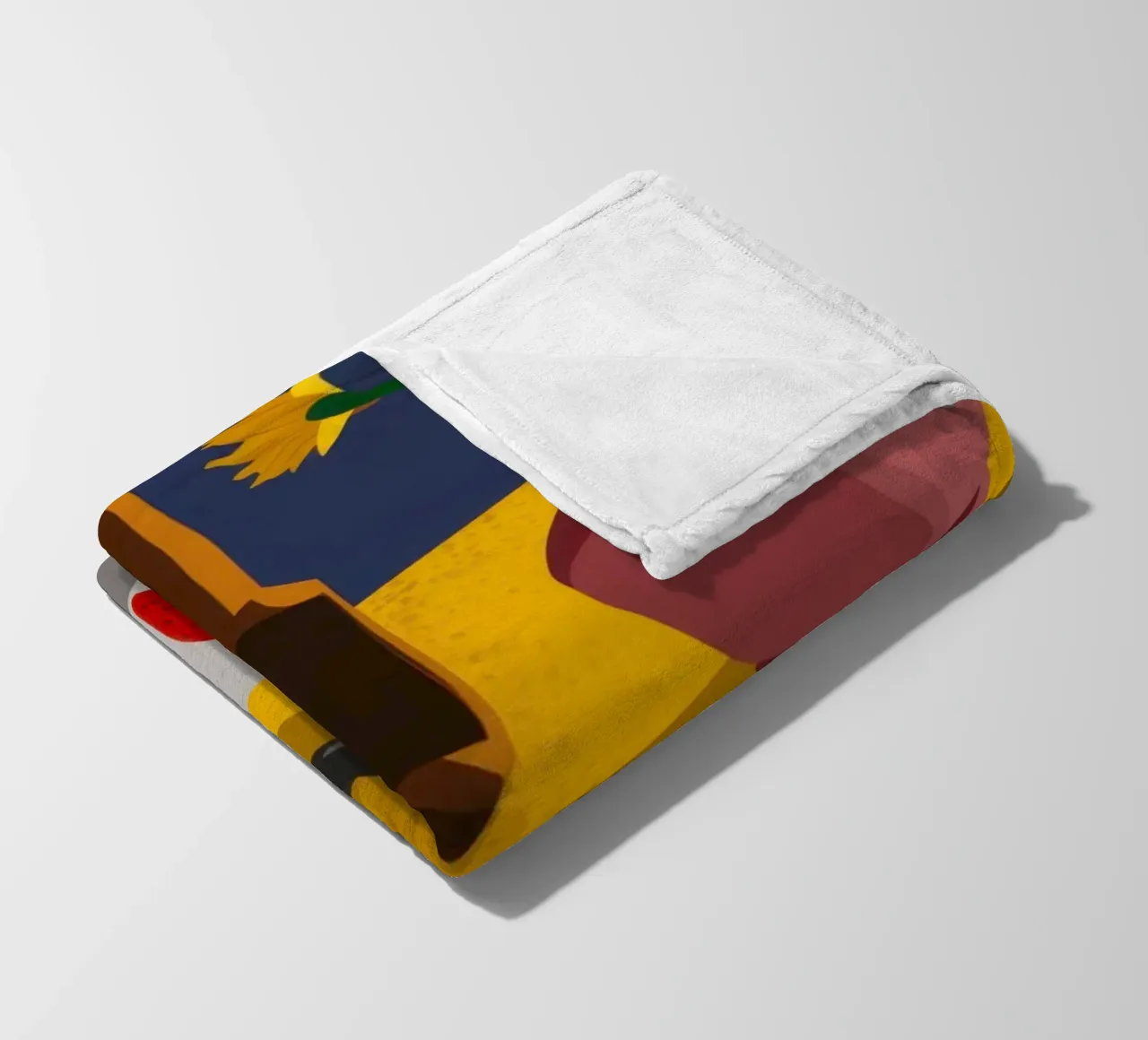 Artistieke tafelrommel fleecedeken van Sun Riser