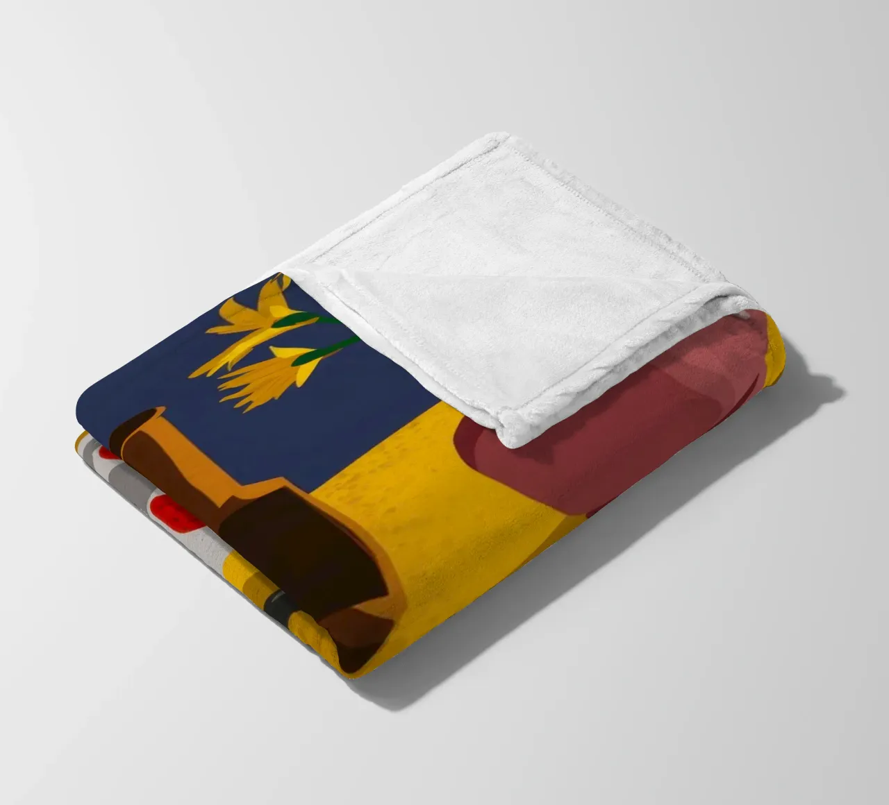 Artistieke tafelrommel fleecedeken van Sun Riser