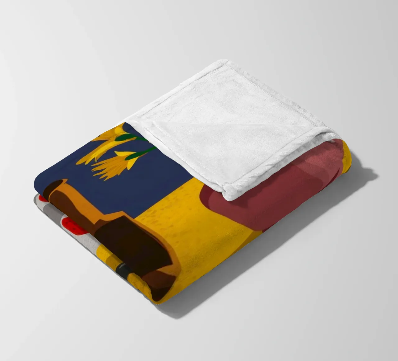 Artistieke tafelrommel fleecedeken van Sun Riser