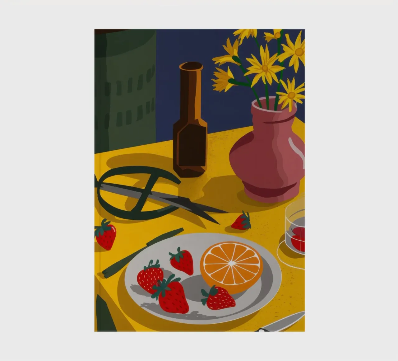 Artistic Table Clutter notebook by Sun Riser