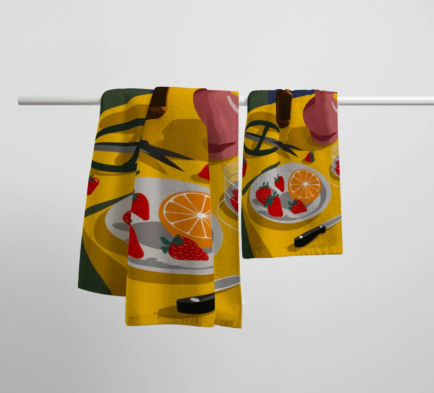 Artistic Table Clutter towel by Sun Riser