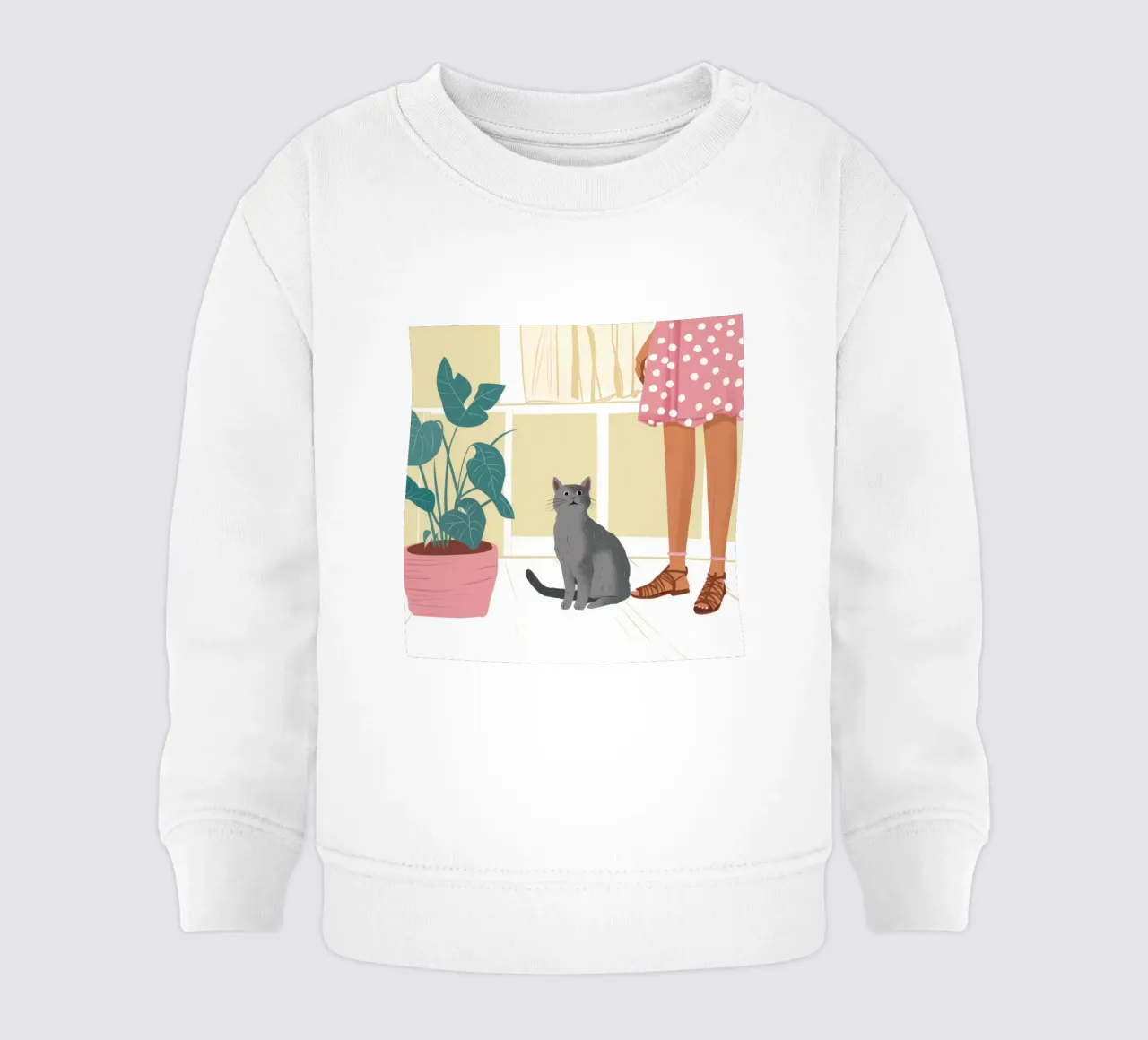 Compagno felino tranquillo felpa neonato da Solace Light