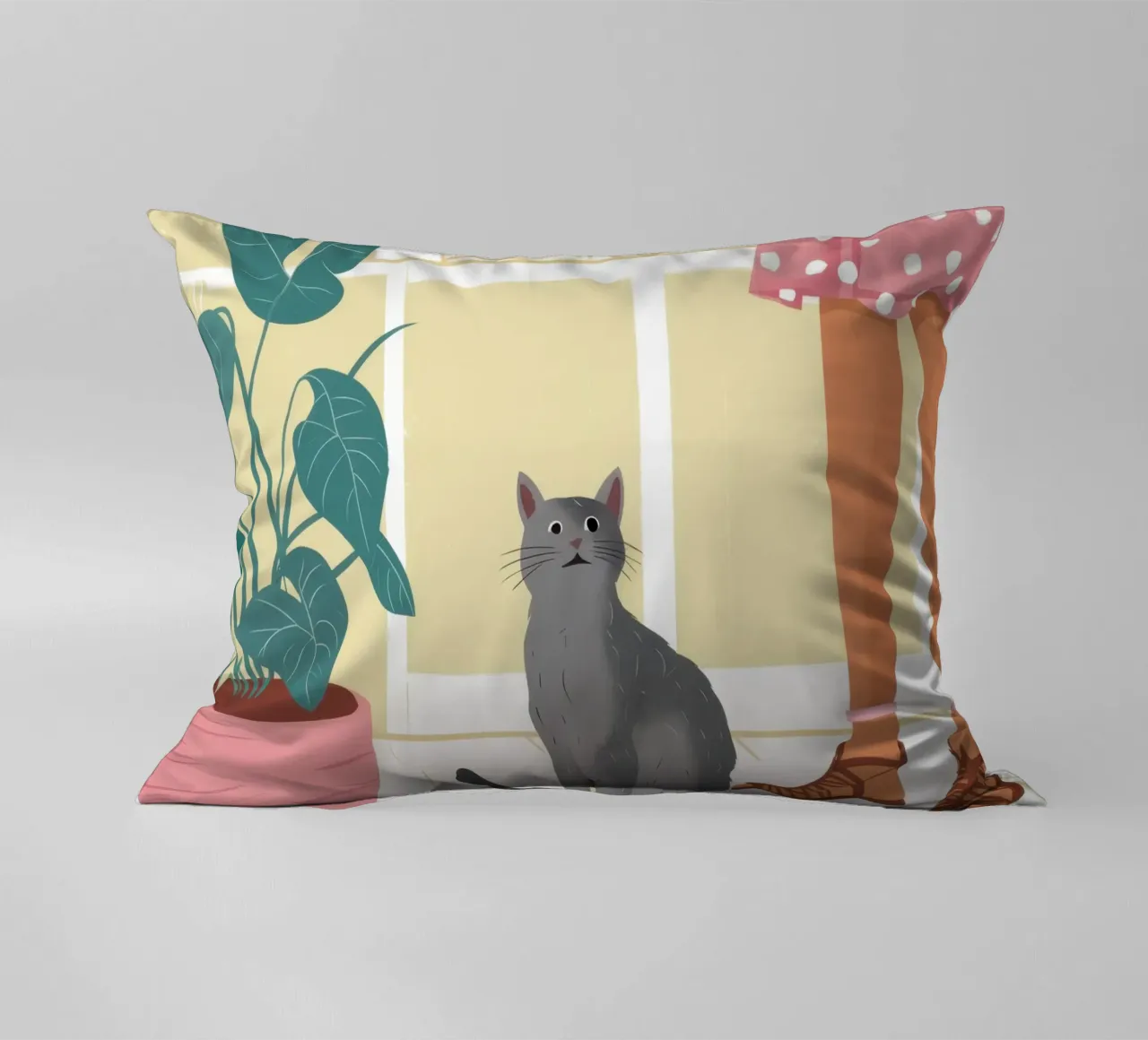Compagno felino tranquillo cuscino da Solace Light