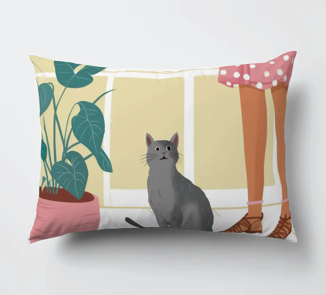 Compagno felino tranquillo cuscino da Solace Light