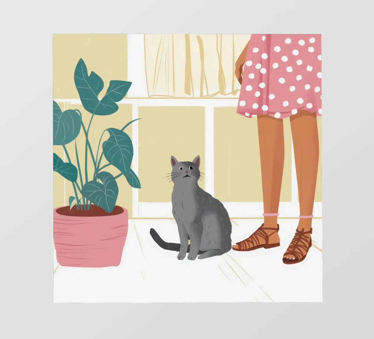 Compagno felino tranquillo telo in pvc da Solace Light