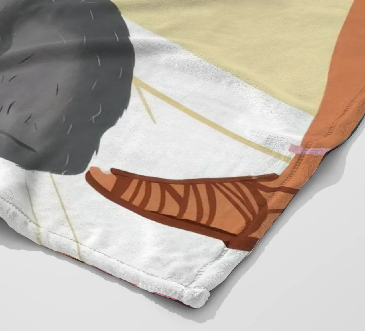 Compagno felino tranquillo coperta in pile da Solace Light