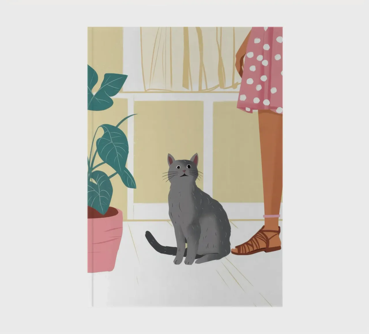Compagno felino tranquillo diario da Solace Light