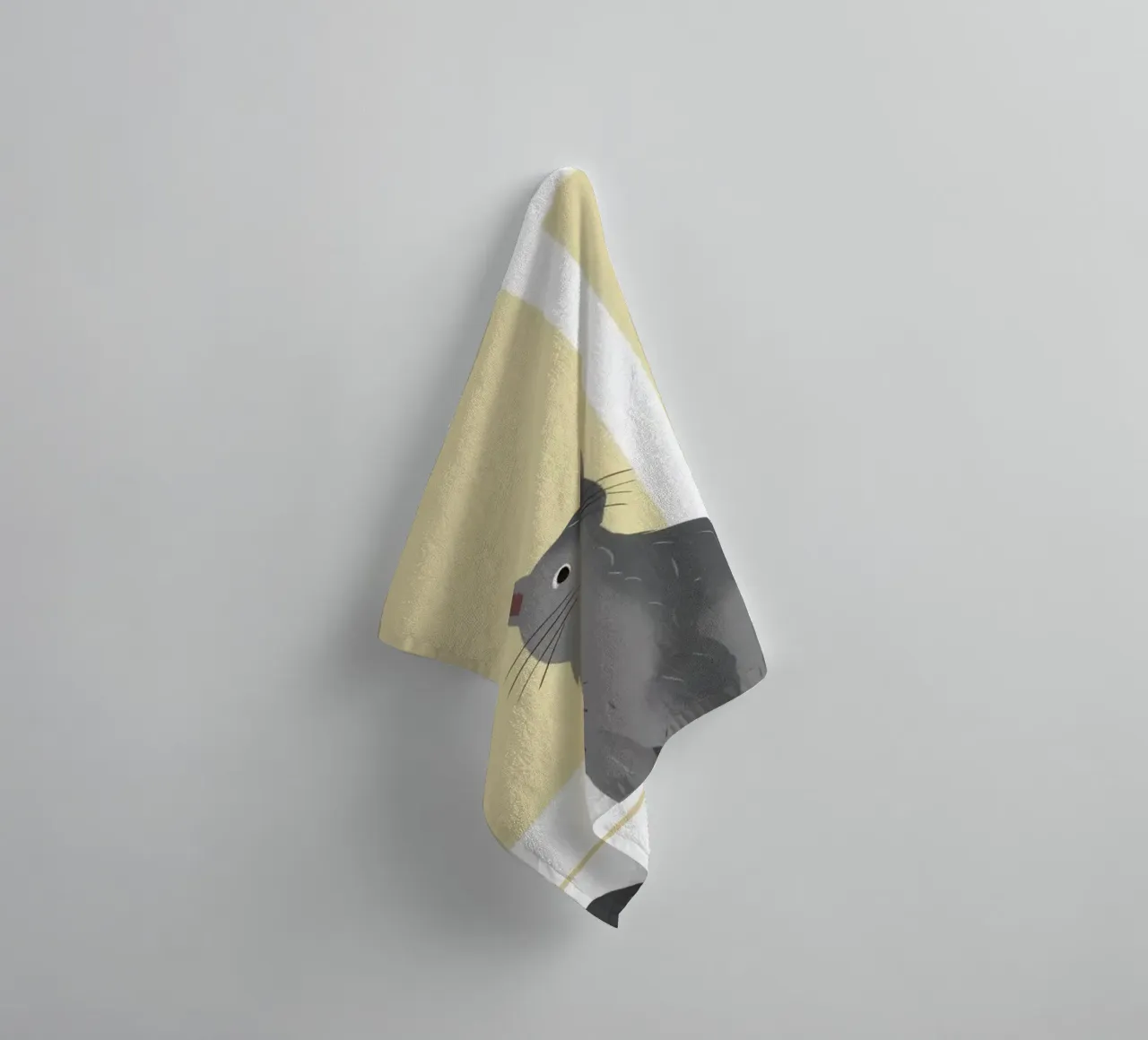 Compagno felino tranquillo asciugamano da bagno da Solace Light