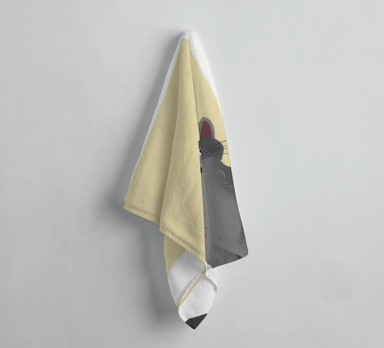 Compagno felino tranquillo asciugamano da bagno da Solace Light