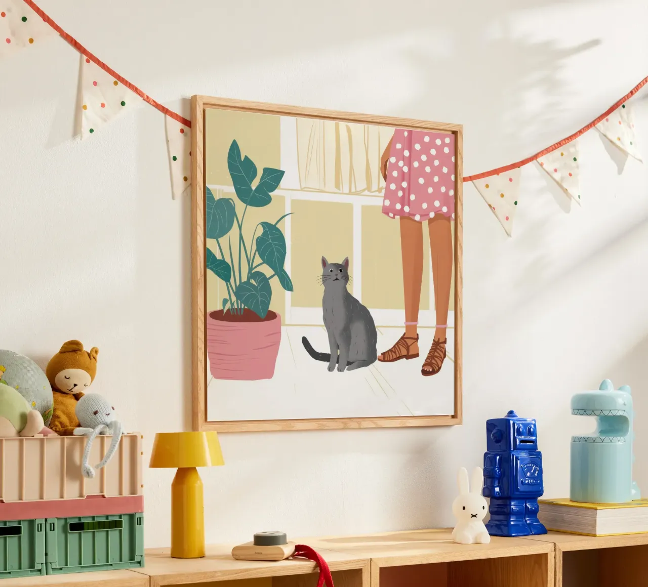Compagno felino tranquillo plexiglass da Solace Light
