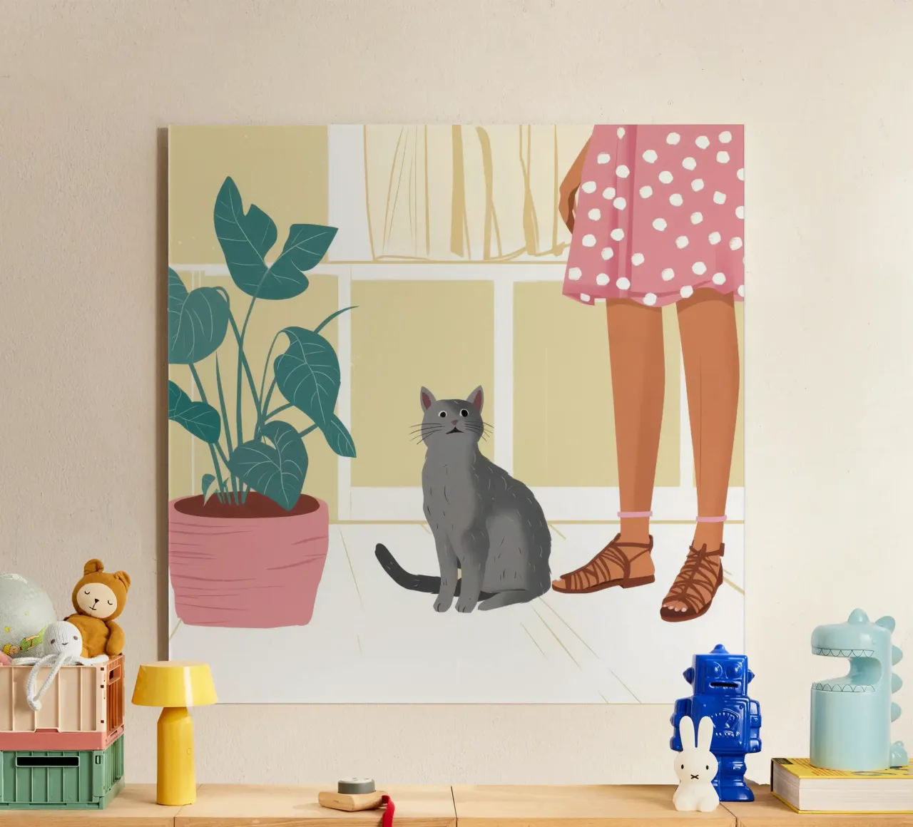 Compagno felino tranquillo plexiglass da Solace Light
