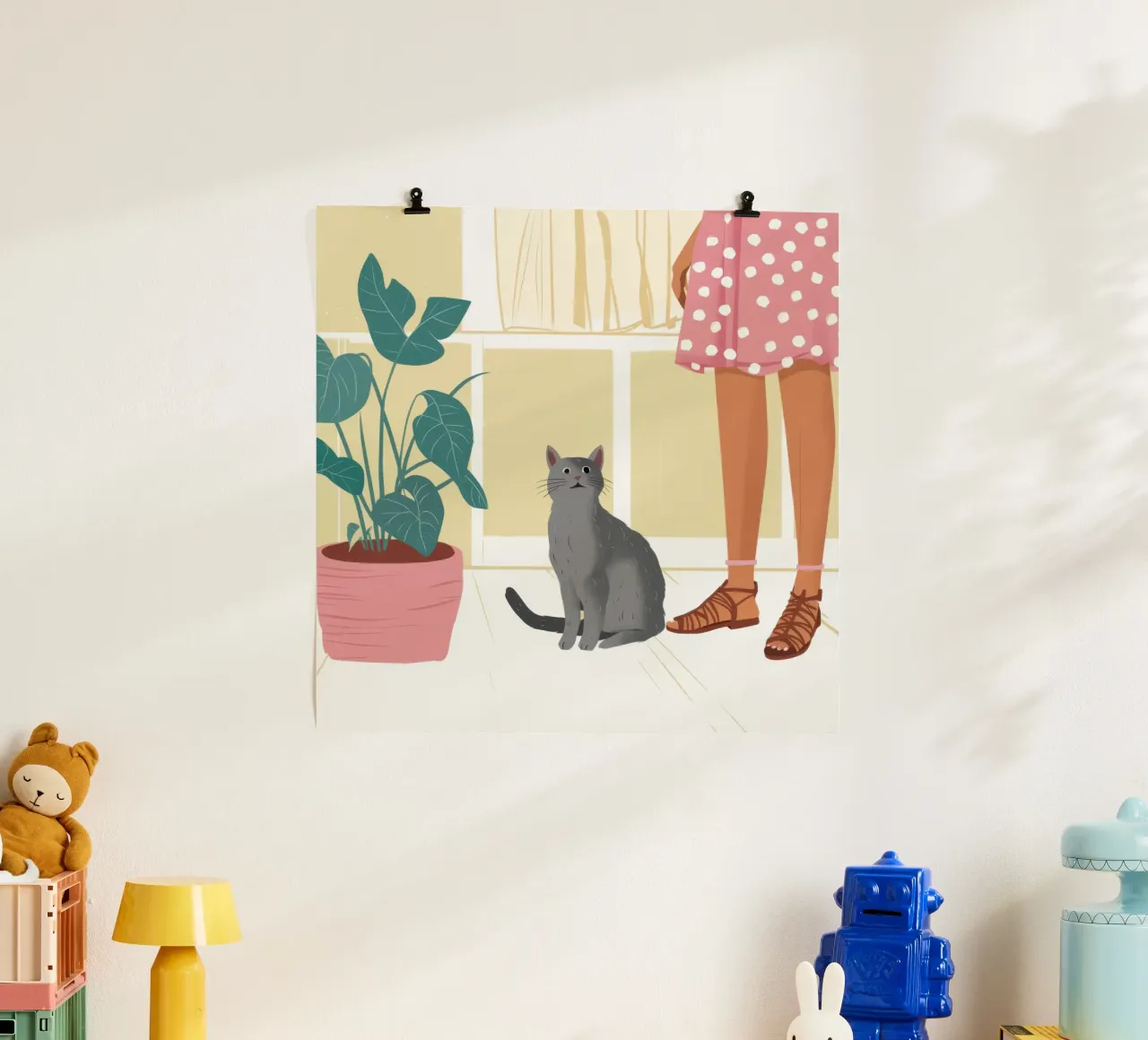 Compagno felino tranquillo poster da Solace Light