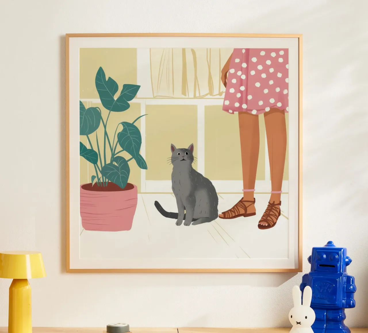 Compagno felino tranquillo poster da Solace Light