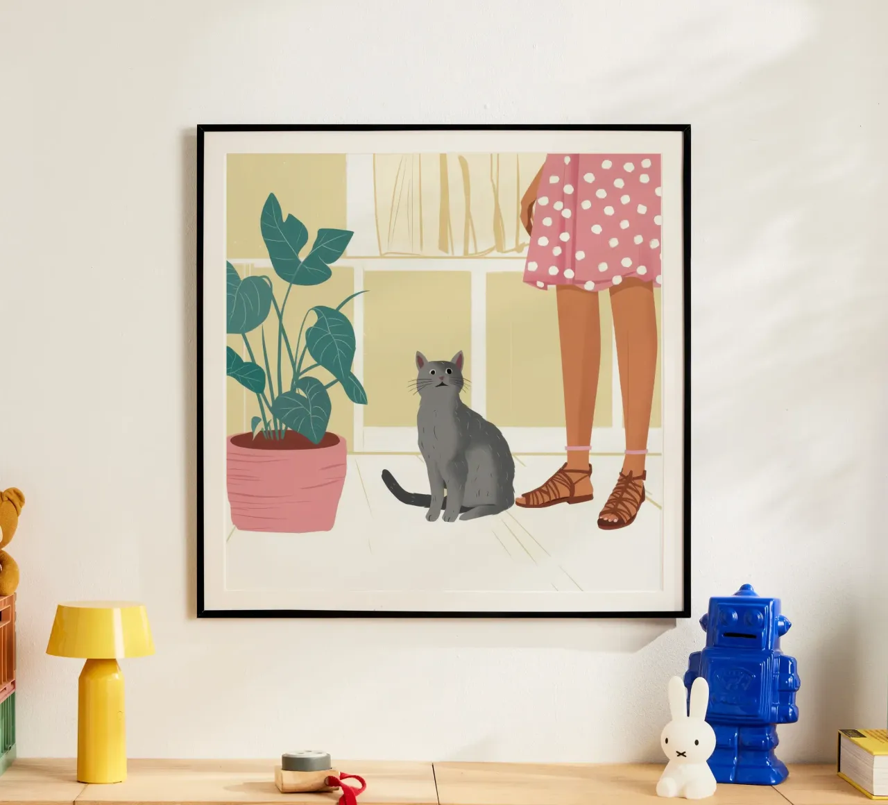 Compagno felino tranquillo poster da Solace Light