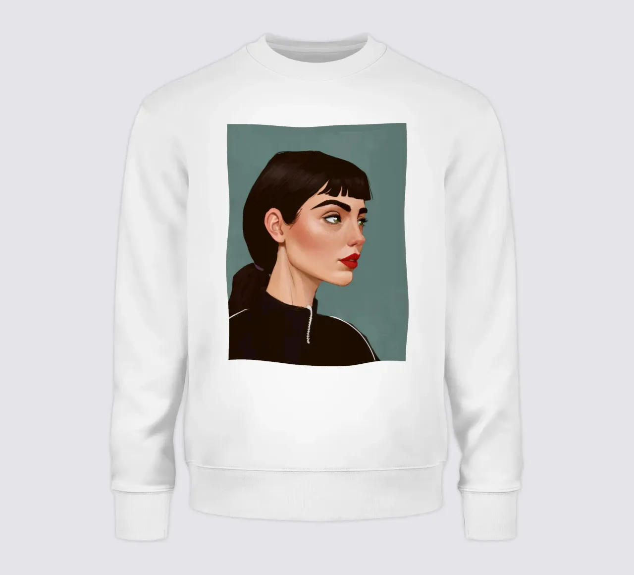 Intense Modern Portrait sweatshirt by Solace Light