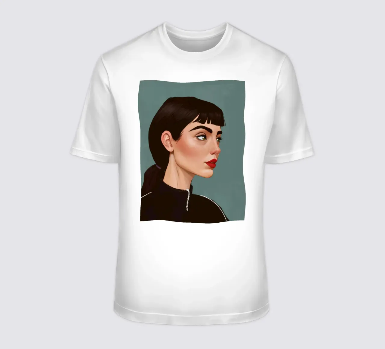 Ritratto moderno e intenso t-shirt da Solace Light