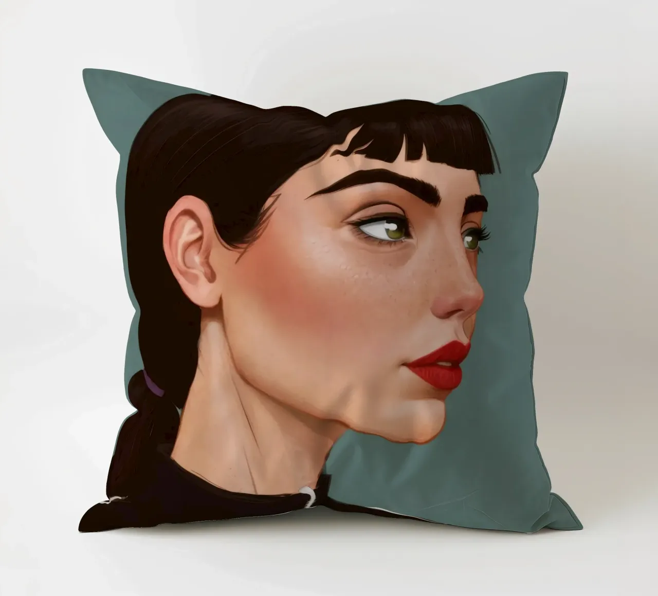 Ritratto moderno e intenso cuscino da Solace Light