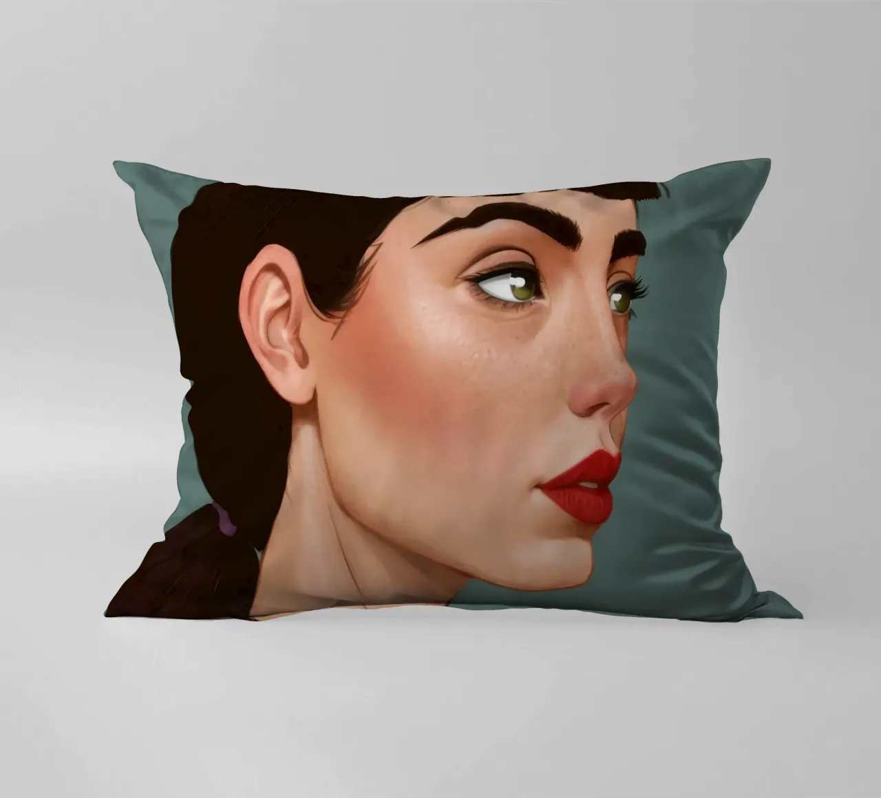 Ritratto moderno e intenso cuscino da Solace Light