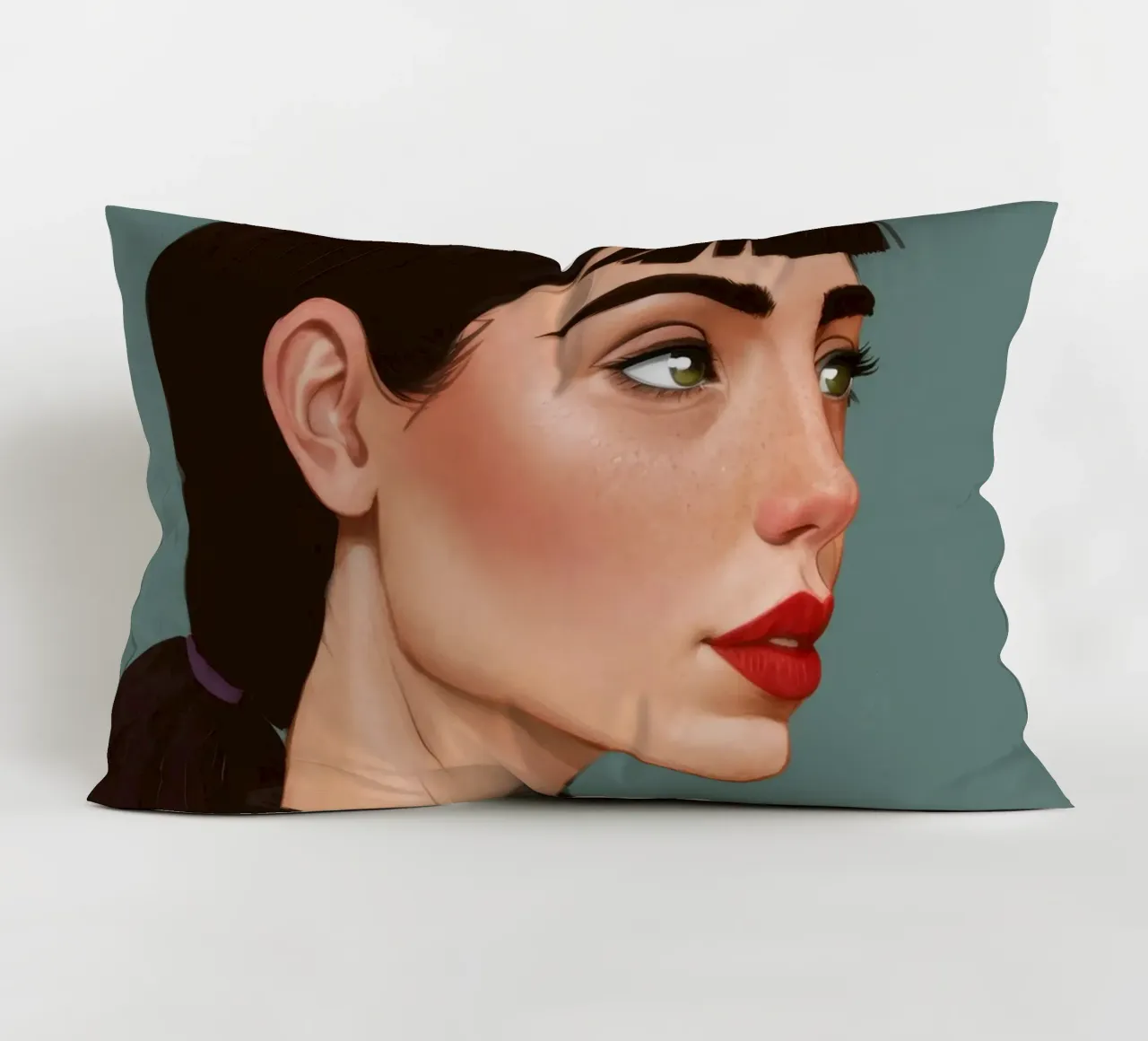 Ritratto moderno e intenso cuscino da Solace Light