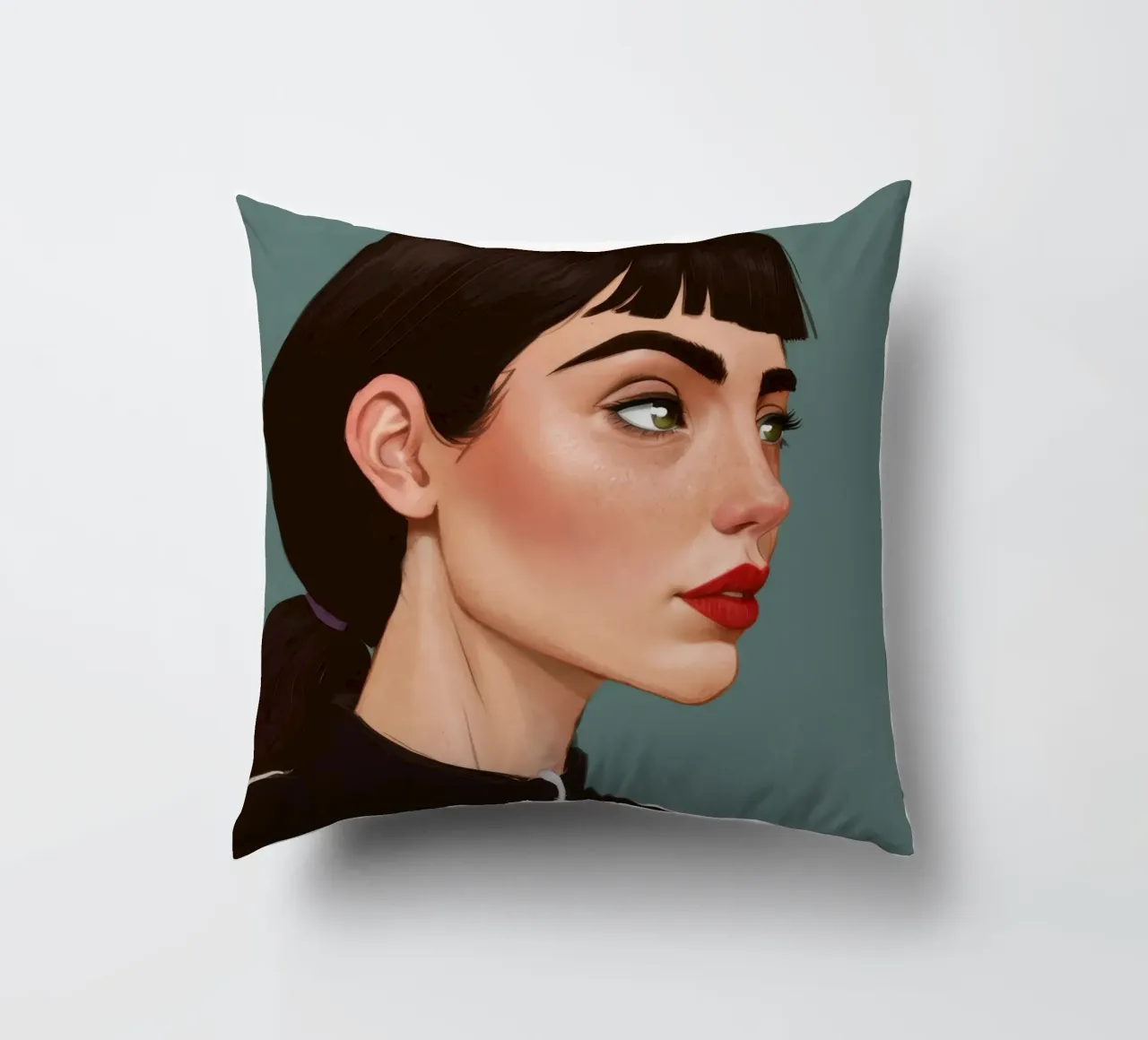 Ritratto moderno e intenso cuscino da Solace Light