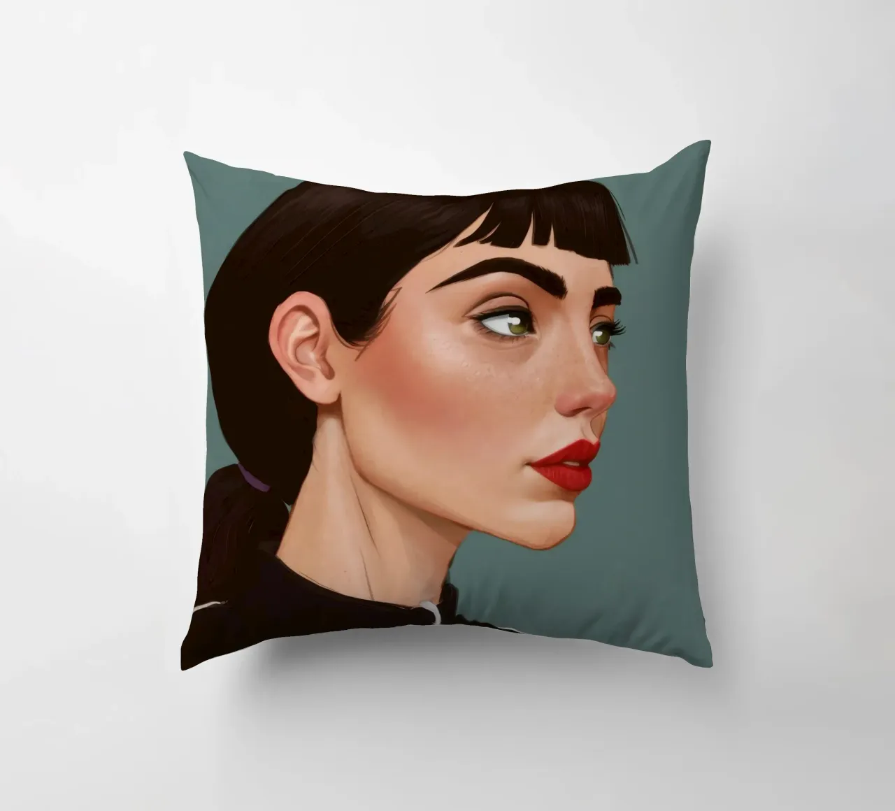 Ritratto moderno e intenso cuscino da Solace Light