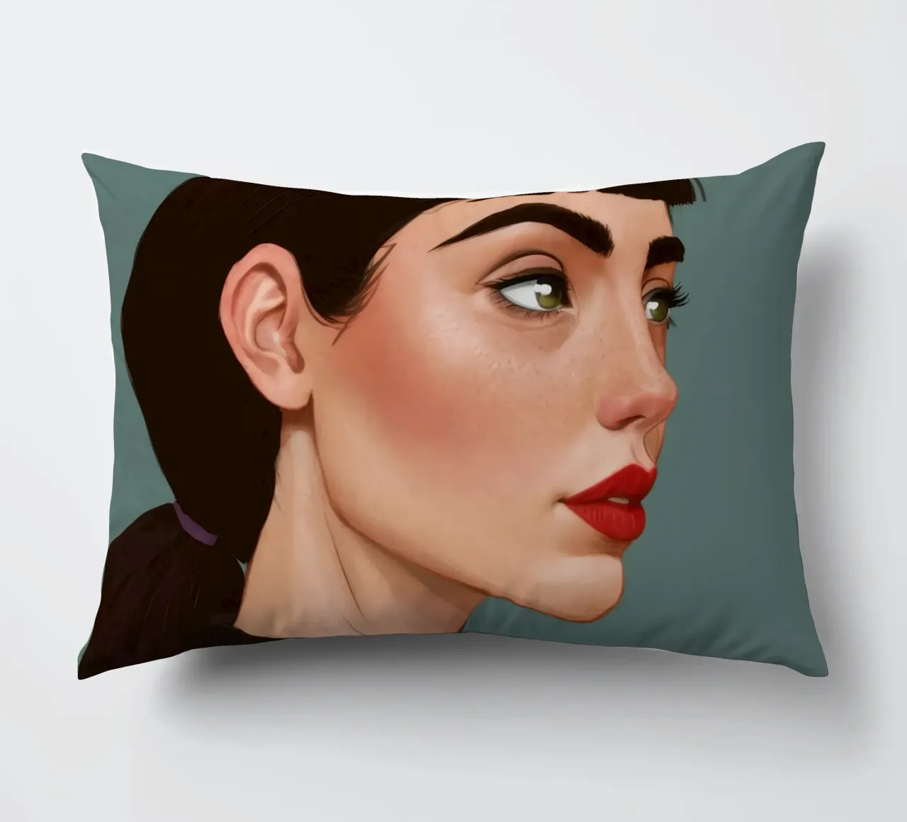 Ritratto moderno e intenso cuscino da Solace Light