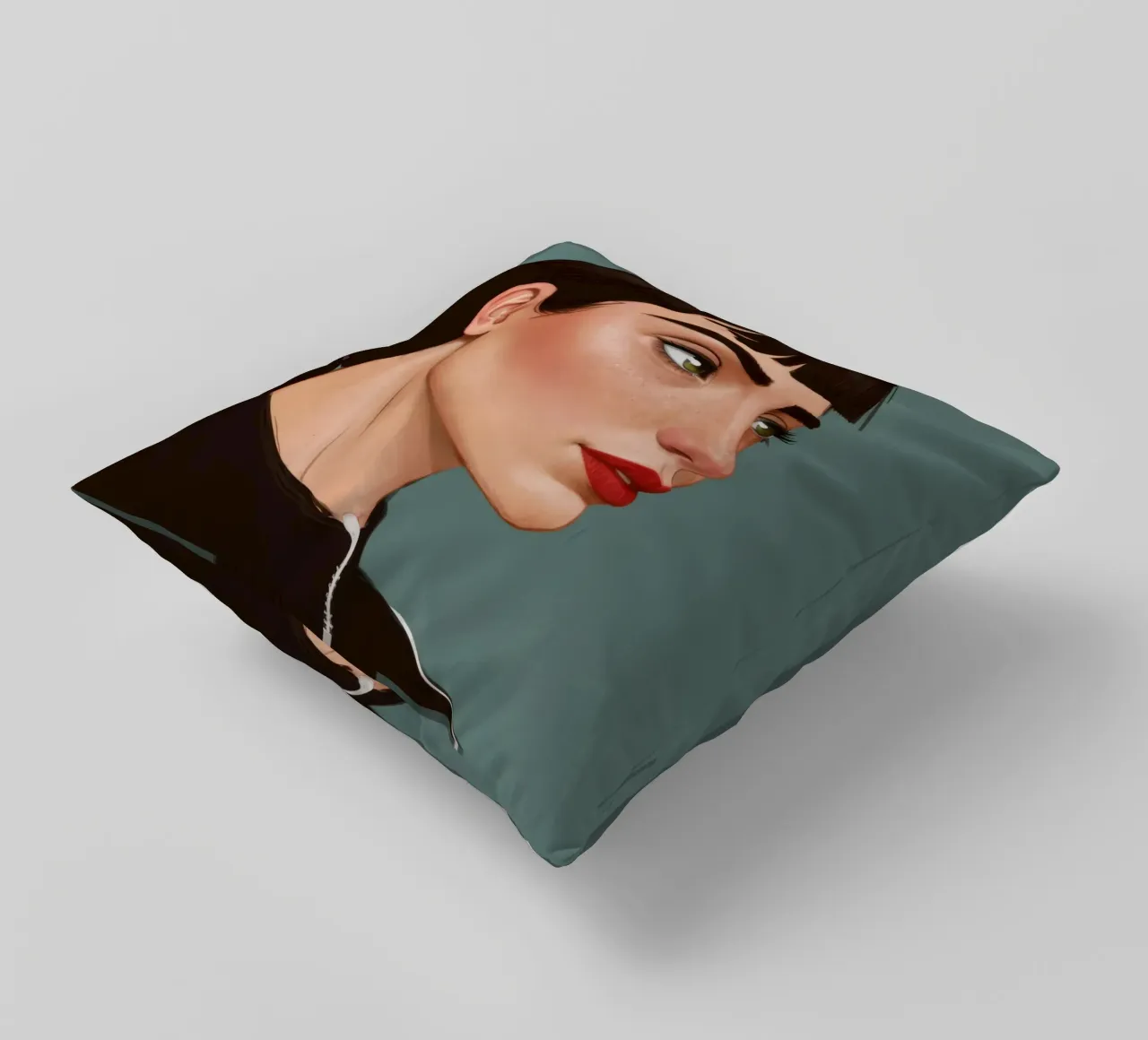Ritratto moderno e intenso cuscino da Solace Light